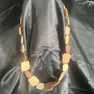 Women’s chunky square necklace multi-colored